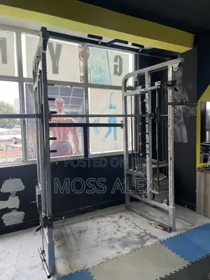 Cable Cross With Squat Machine