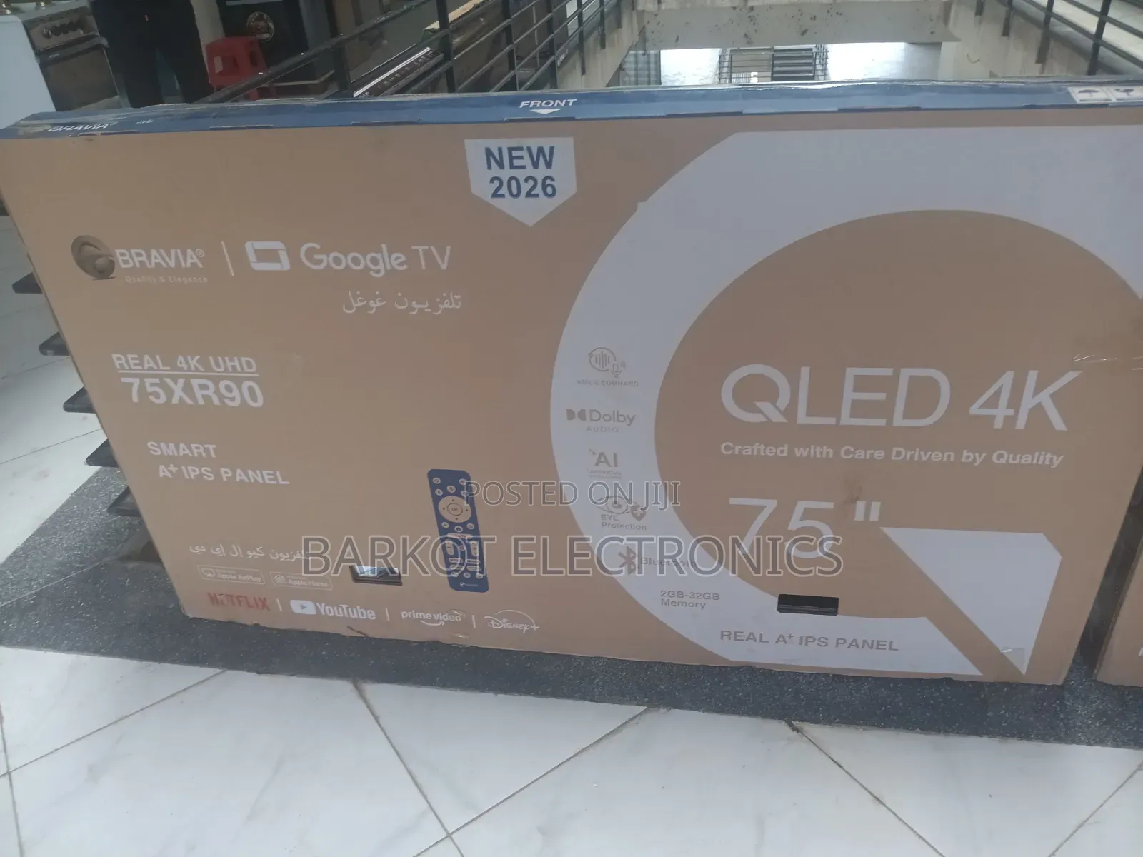BRAVIA SMART QLED Googel TV 75 Inch Uhd Altra 2026 Framless