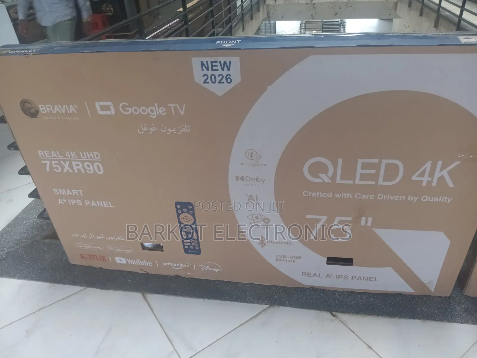 BRAVIA SMART QLED Googel TV 75 Inch Uhd Altra 2026 Framless