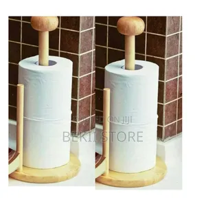 Luxury Wood Paper Towel Holder የእንጨት ሶፍት ማስቀመጫ
