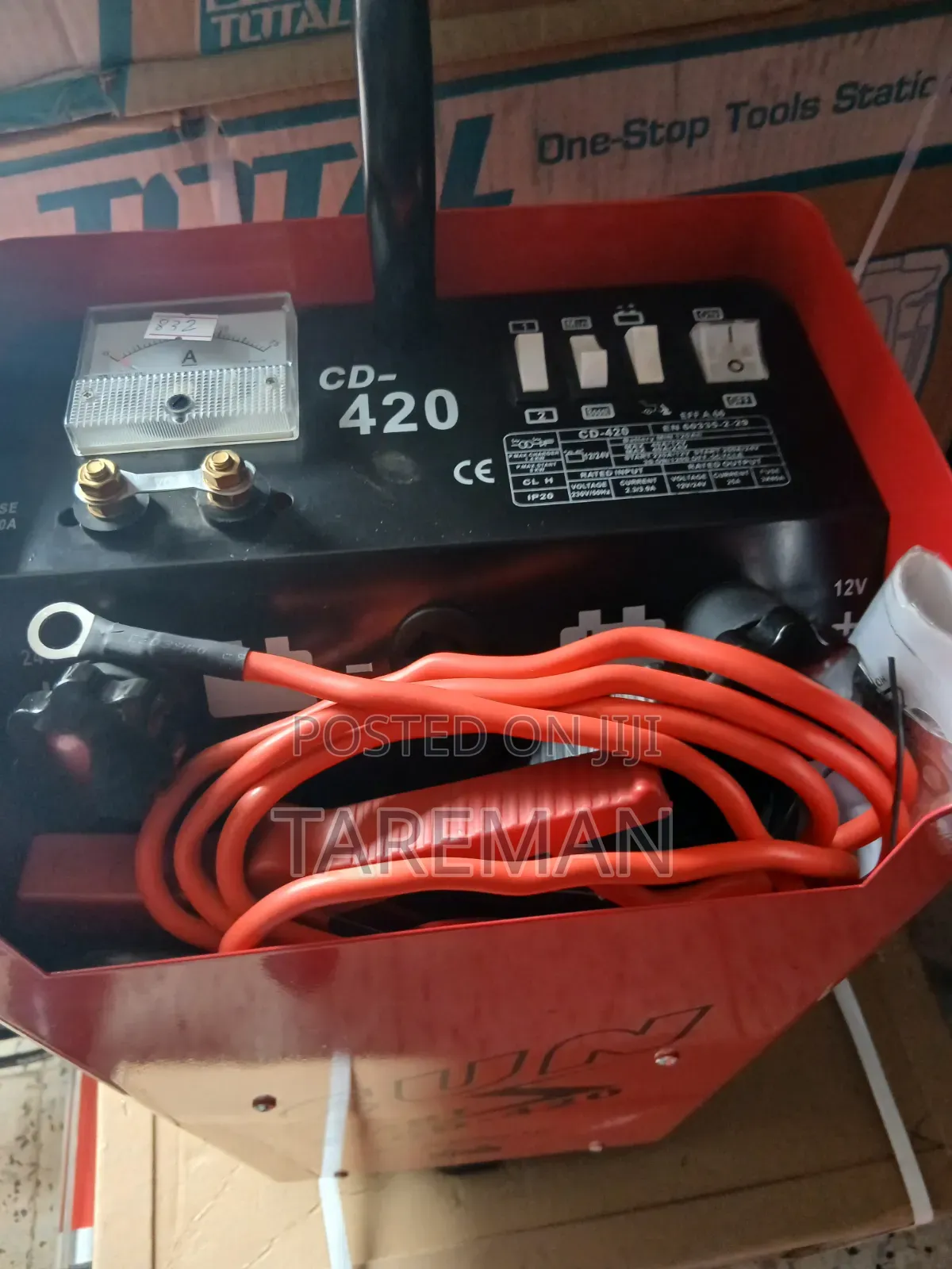,SUN Start CD-420 የኢንዱስትሪ ደረጃ የመኪና ባትሪ ቻርጀር እና ጃምፕ ስታርተር (Jump Starter
