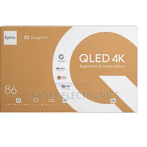 Syinix TV 86" Inch Smart Google TV UHD QLED TV Frameless Design New