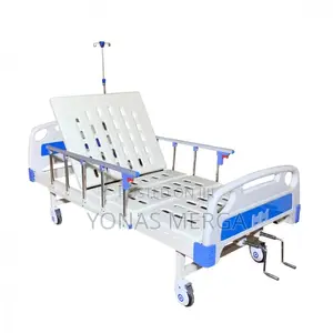 Patient Bed狀凹hospital Bed Has Mechanical Control With a Worm Drive,