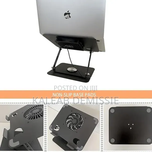 Laptop Stand Fan With a 360 Rotating Base
