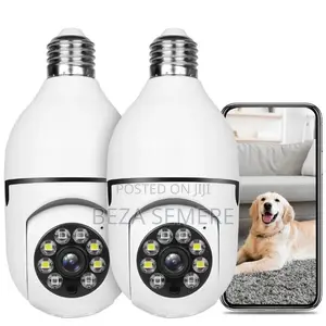 360° Wireless Light Bulb Security Camera – Full HD WiFi Smart Home Cam
