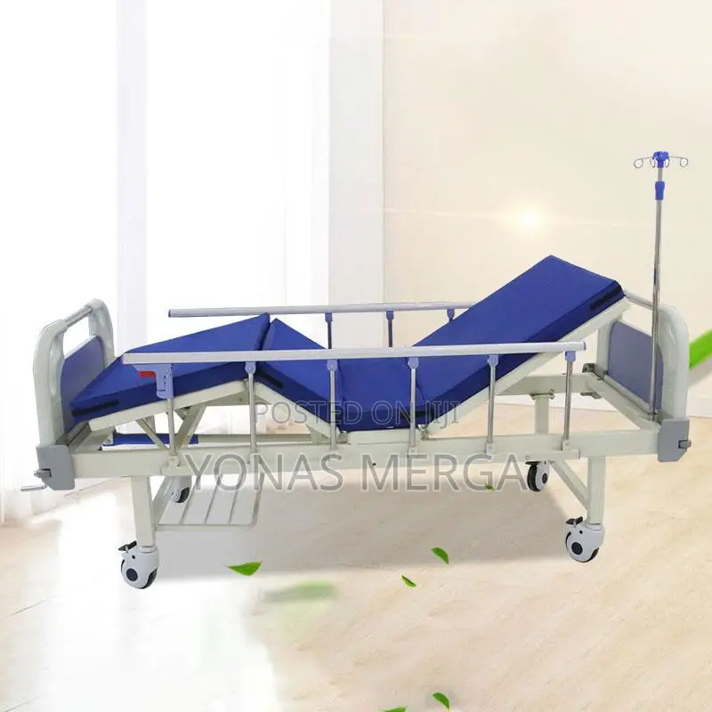 Hospital Bed Up Down Head and Foot Cranks央旮patients Bed