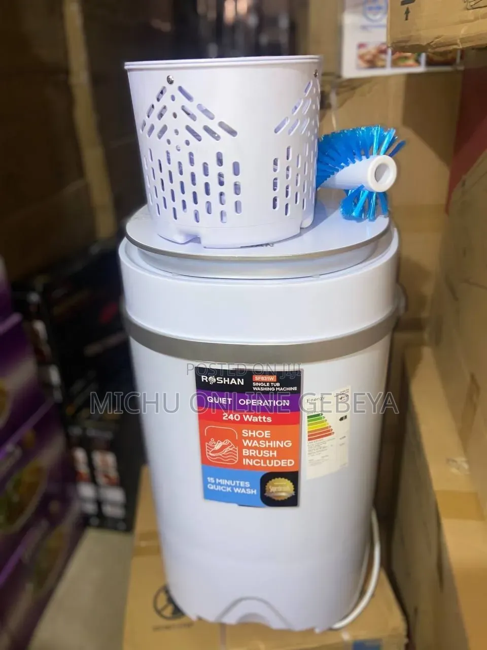 4kg የሆነ Roshan Mini የጫማና የልብስ ማጠቢያ Washing Machine/ Free Delivery