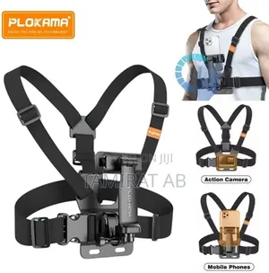 Plokama CX-10 Chest Mount Harness Strap for Action Cameras Smartphone