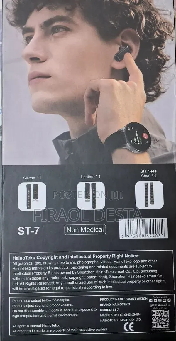 HainoTeko ST-7 Watch Buds – Smartwatch + Wireless Earbuds