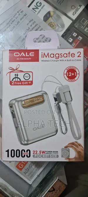  OALE iMagsafe 2 10000mAh Wireless Power Bank – 22.5W Fast Charging