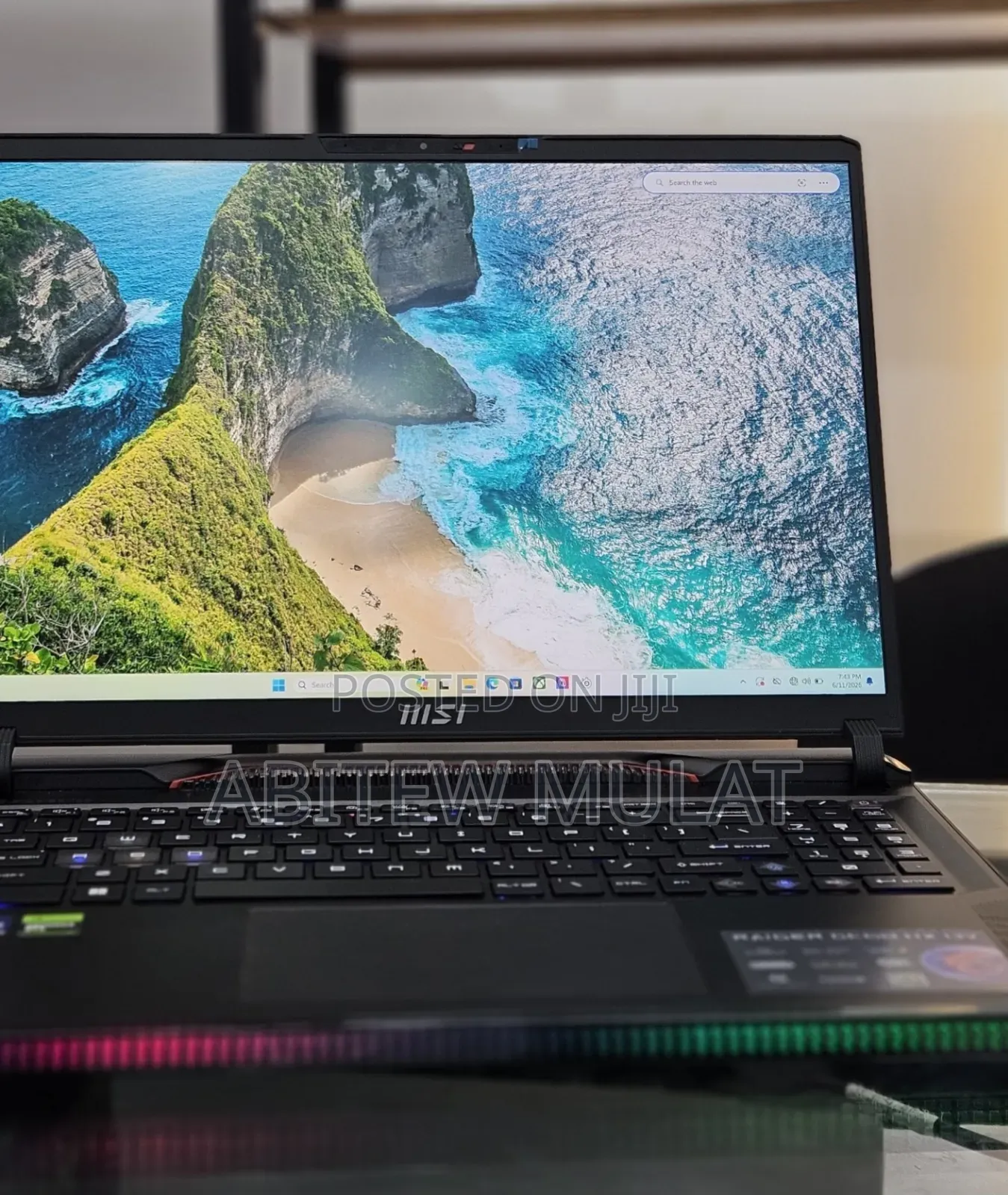 New Laptop MSI GE75 Raider 11UH 32GB Intel Core i9 SSD 1T