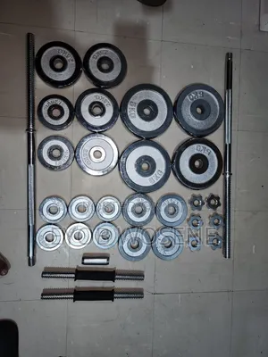 50KG Chrome Barbell Dumbbell Set for Sale Free Delivery
