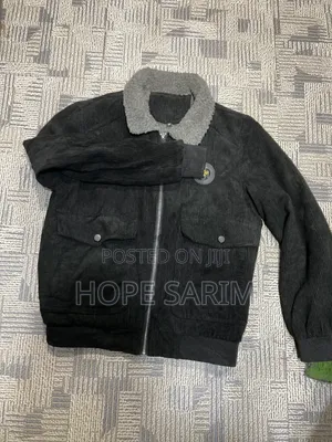 Black Corduroy Sherpa Jacket: