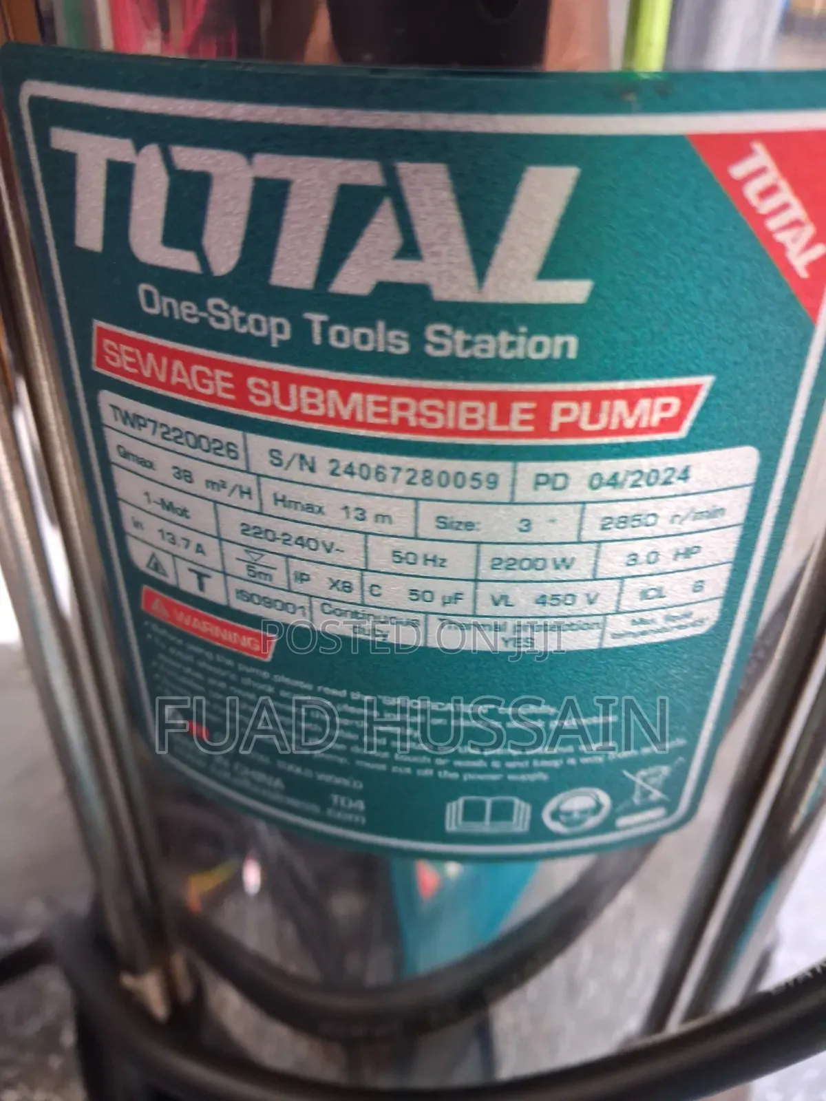 Total Submersible 3hp
