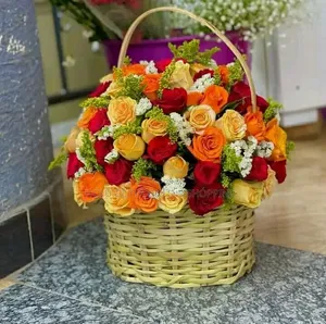 Premium Fresh Rose Bouquet , Gift Box and Flower Basket Sets