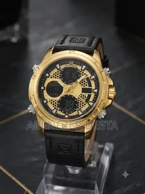 Naviforce NF9225 Men's Watch, Featuring Gold Case and a Black