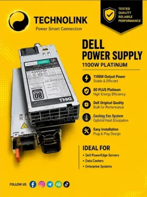 Original Dell PowerEdge 1100W Platinum Server Power Supply (PSU)