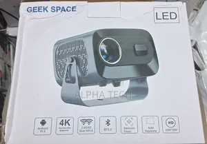 GEEK SPACE Smart Projector – Android 11 | Native HD | Support