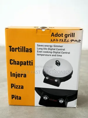 Adot Grill Electric Injera Metad Chapati Tortilla Maker – Non-Stick