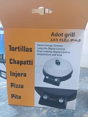 Adot Grill Injera Metad Electric Flat Grill Durable Non-Stick Cooking