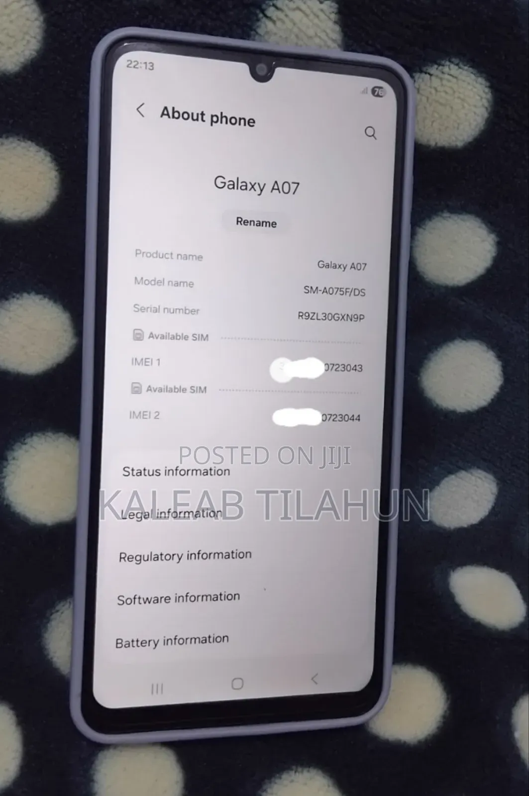 Samsung Galaxy A07 4G 64 GB Gray