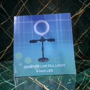 Professional TikTok Reels Desktop Ring Light With Dual Phone Holder