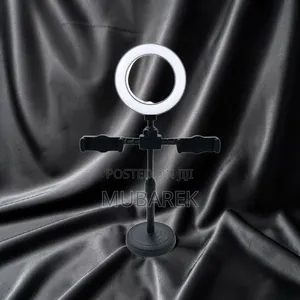 Desktop LED Selfie Fill Light With Adjustable Stand Phone Mounts
