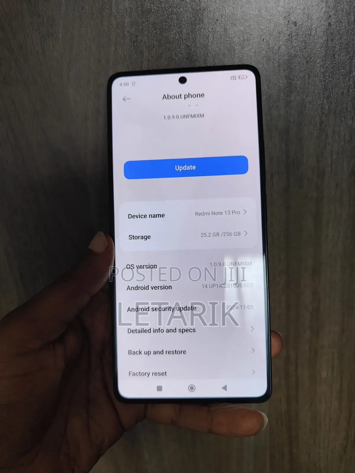 Xiaomi Redmi Note 13 Pro 256 GB Black