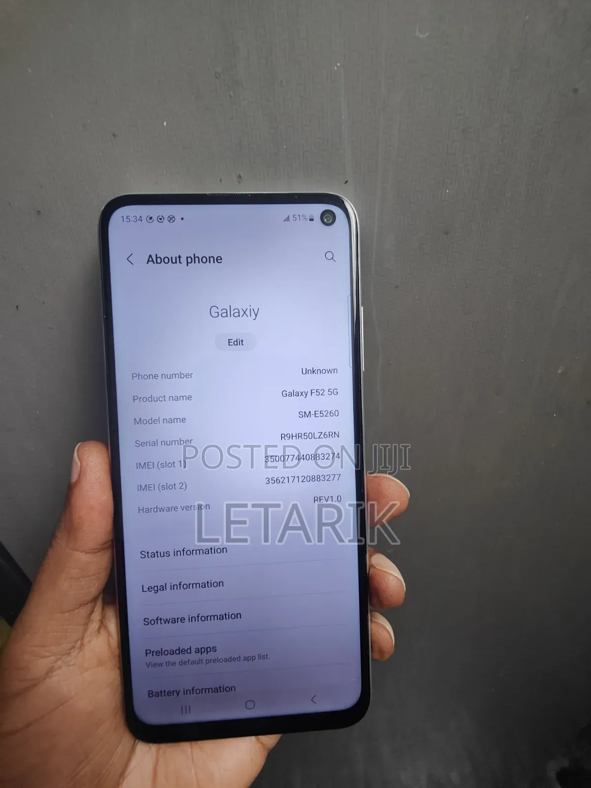 Samsung Galaxy F52 5G 128 GB