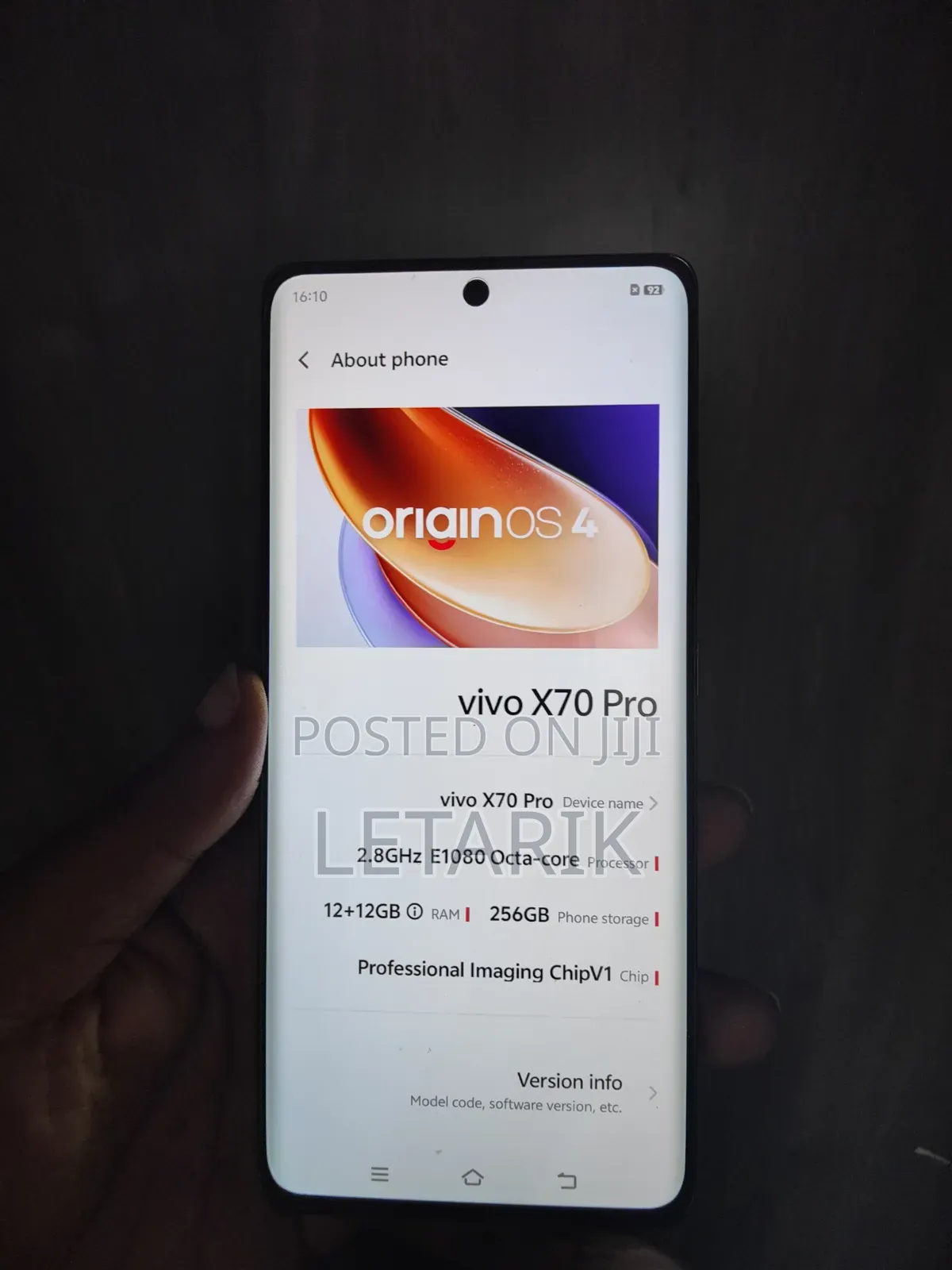 Vivo X70 Pro 256 GB Black