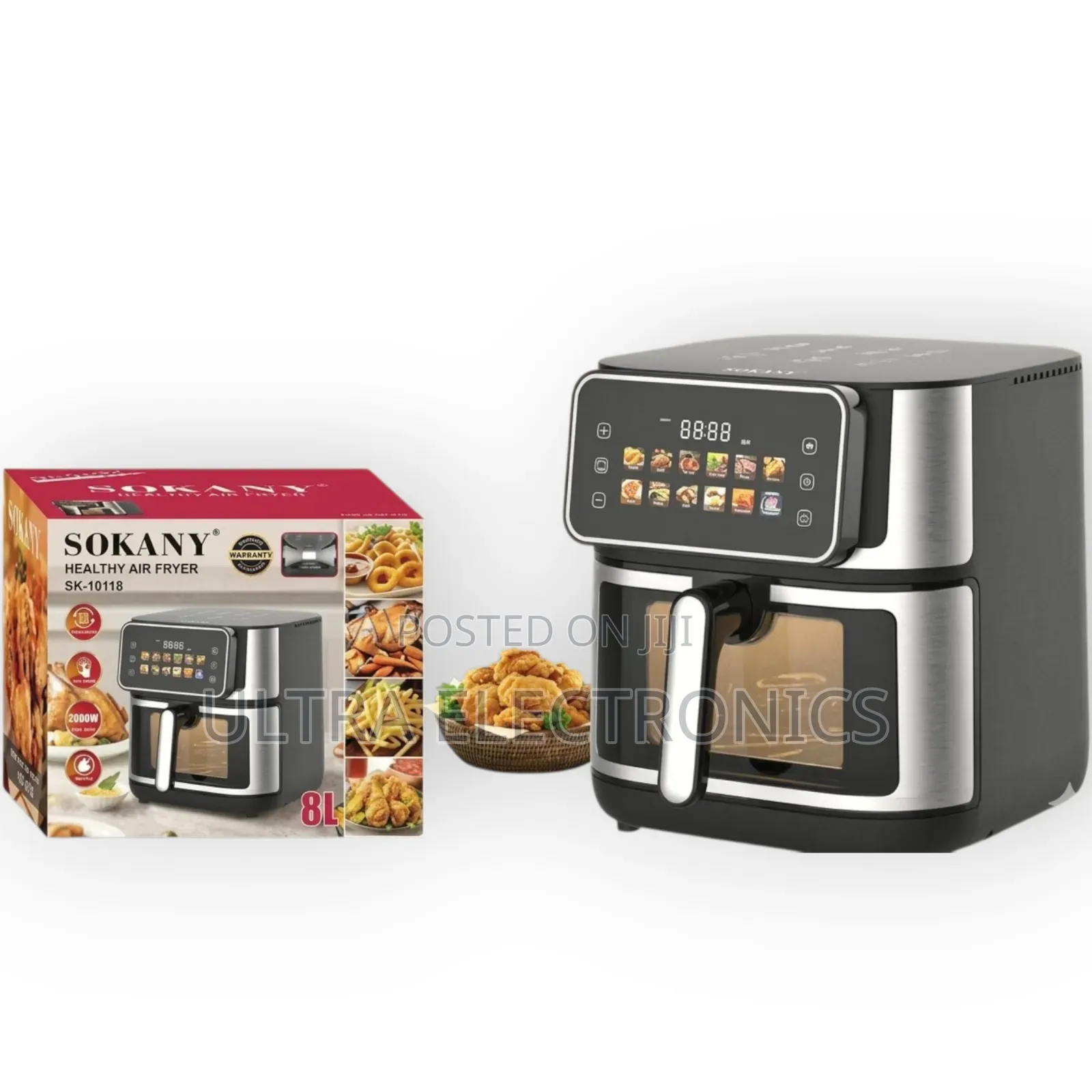 SOKANY 8L AIR FRYER – Crispy Food, Healthier Cooking!