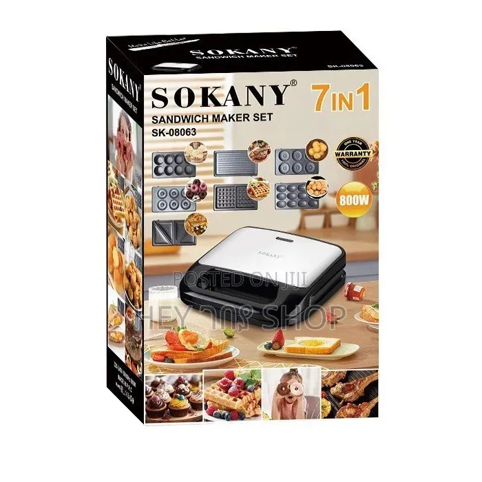 Sokany 7 In1 Sandwich Maker Set