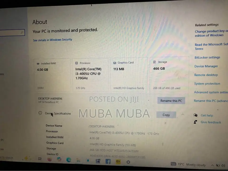 New Laptop HP Pavilion 14 4GB Intel Core 3 HDD 500GB