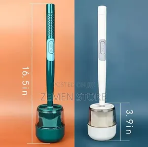 Wall-Mounted Soap Dispensing Silicone Toilet Brush Set – Flexible TPR