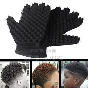 Magic Hair Twist Sponge Gloves for Afro Curls – ፀጉርን በቀላሉ መጠቅለል