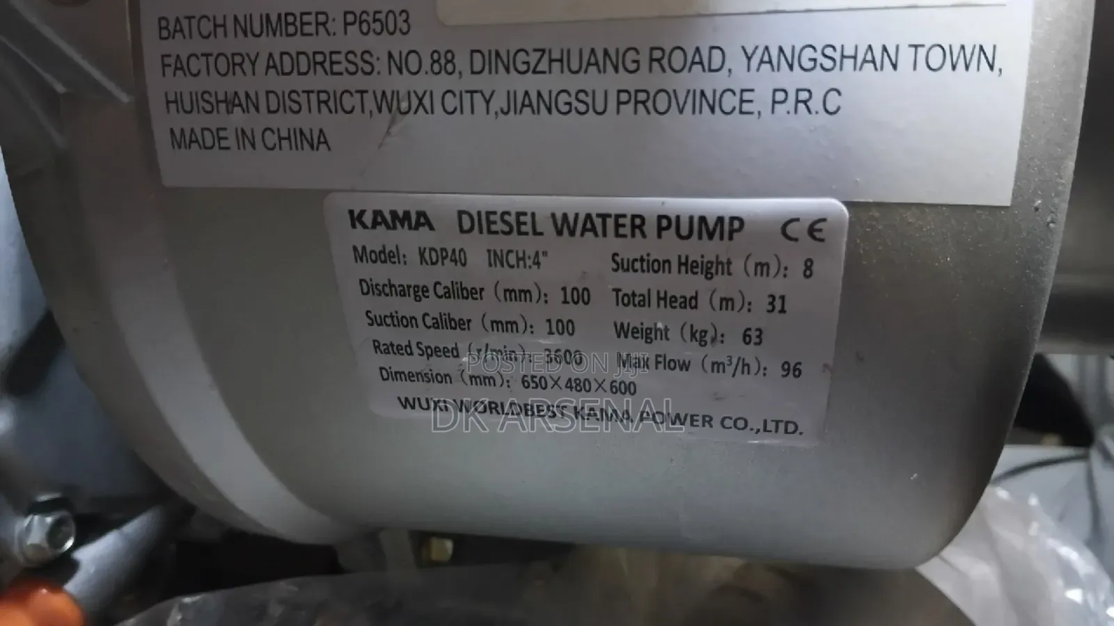 Kama Weter Pump4inch