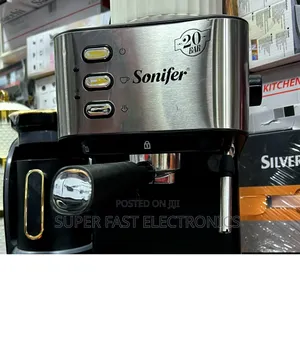 Sonifer Coffee Maker Machine Espresso 20-Bar – Steam Stainless Steel