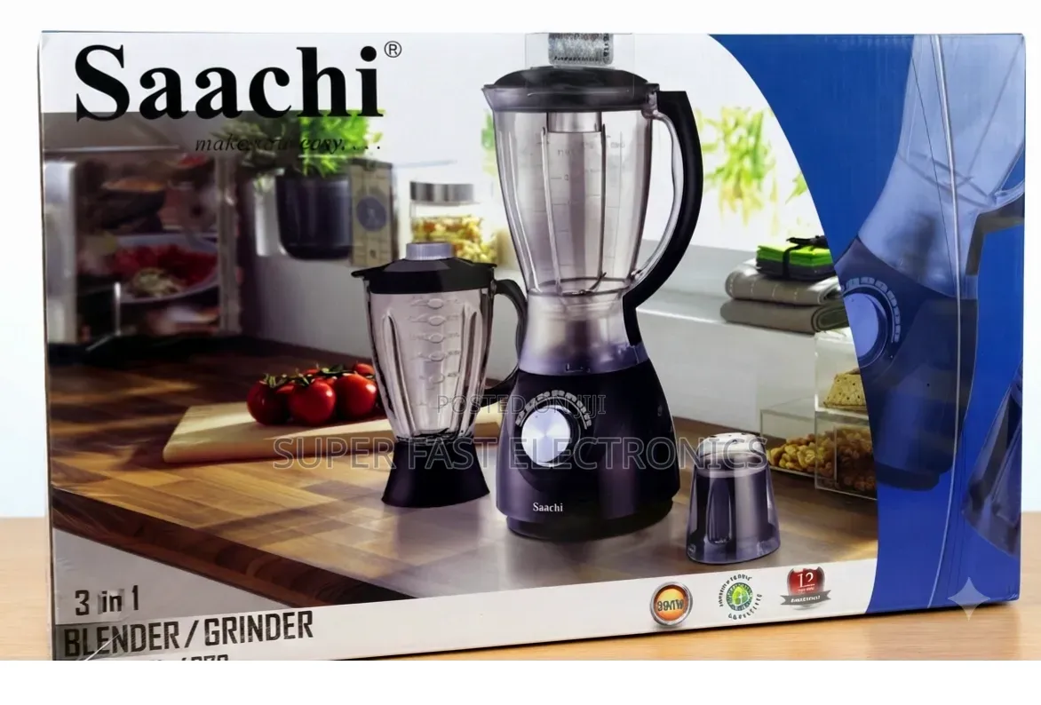 Saachi Blender End Grinder 3-in-1– 3500W Heavy-Duty Kitchen Blender