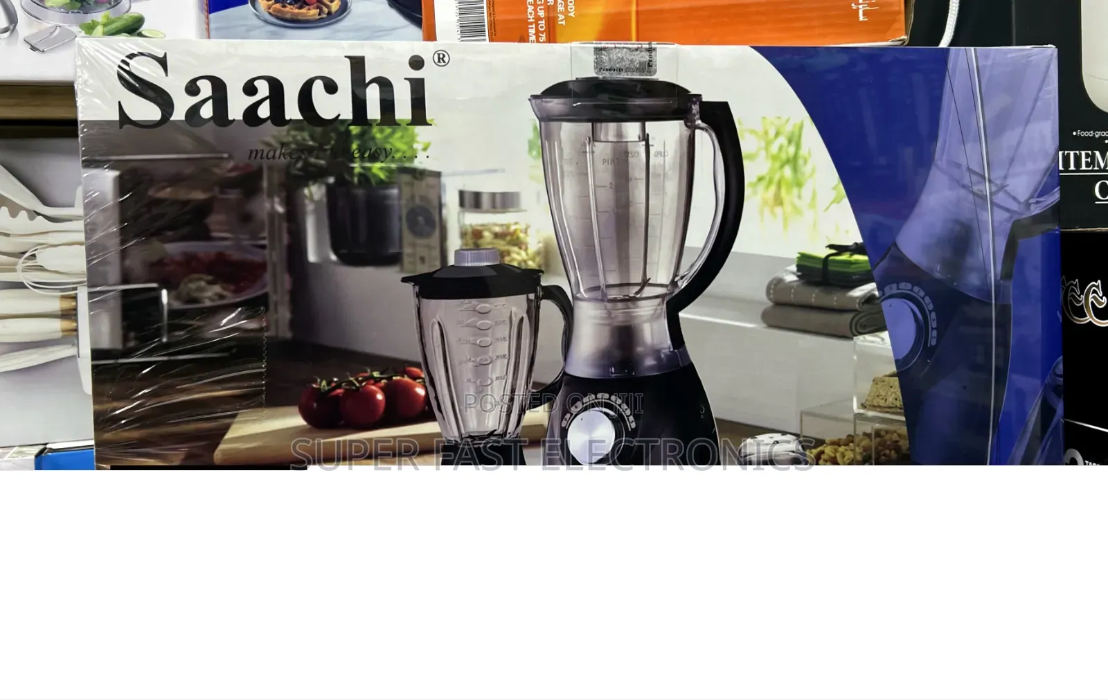 Saachi Blender End Grinder 3-in-1– 3500W Heavy-Duty Kitchen Blender