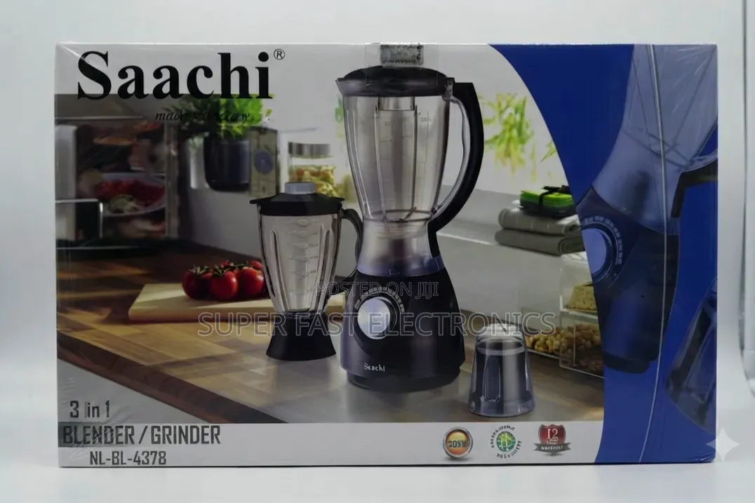 Saachi Blender Grinder - 3-in-1 Equipped With a Powerful 3500W Motor