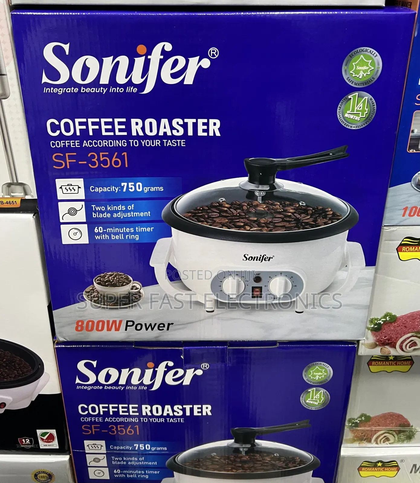 Sonifer Coffee Roaster 750g – Electric Coffee Bean Roasting Machine