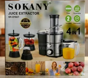 SOKANY Juice Extractor. Powered by a 1200W High-Performance Motor