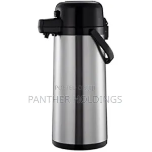 Thunder Group 2.5 Liter (84 Oz.) Push Button, Thermos, Flasks| Silver
