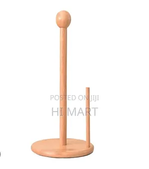 Bamboo Paper Towel and Tissue Stand