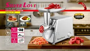 Silver Love Meat Grinder 1000W– Powerful Kitchen Meat Mincer