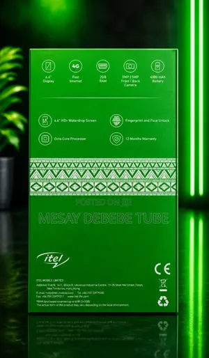 New Itel A06 32 GB Black
