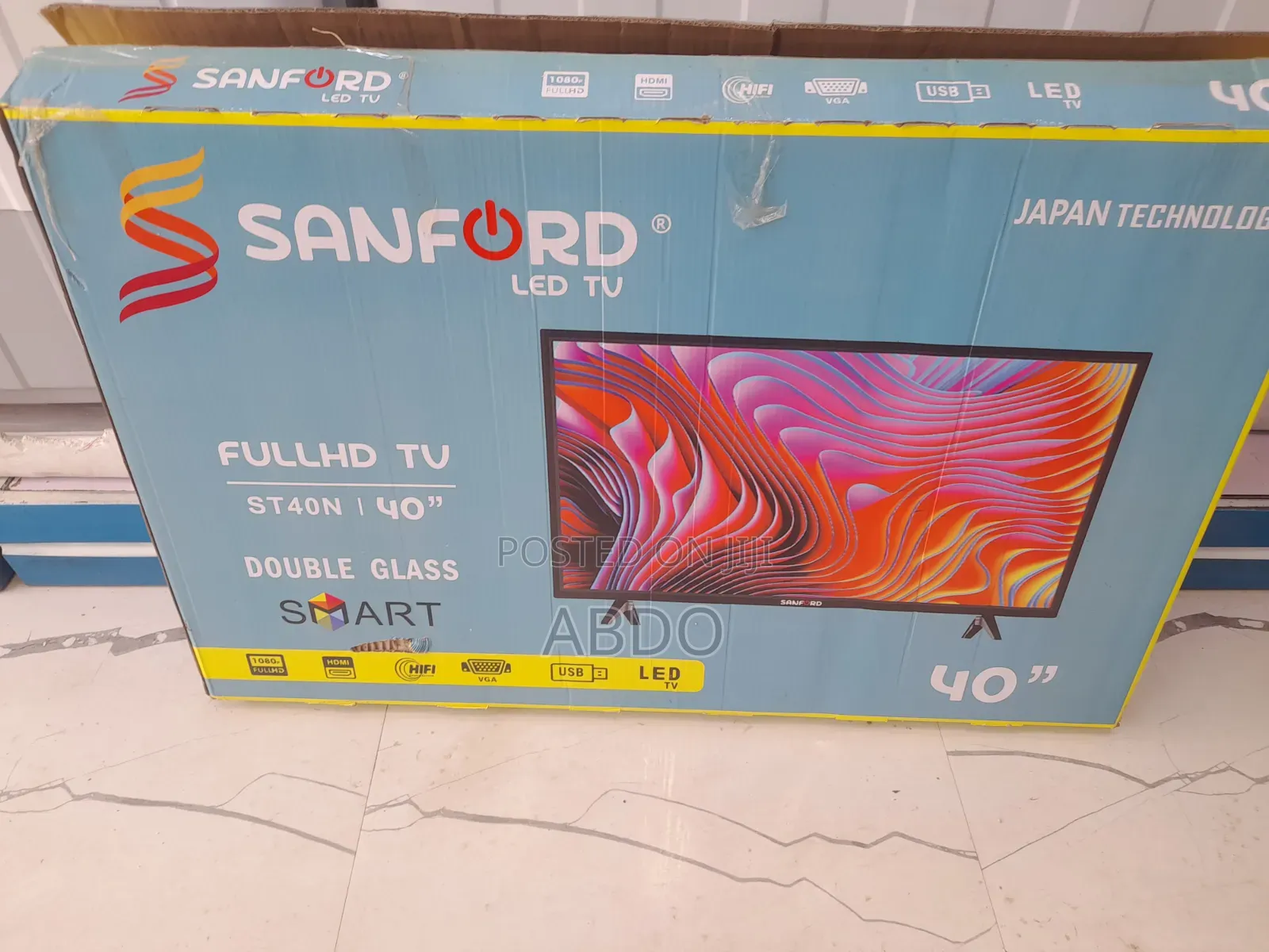 Sanford Smart Led TV 40 Inch Andraid Doubel Gelass 2026 Hifi Speake
