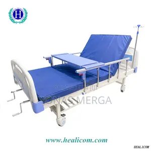 Hospital Bed for Home:Head Adjustable, Side Railing, IV Stand AC461