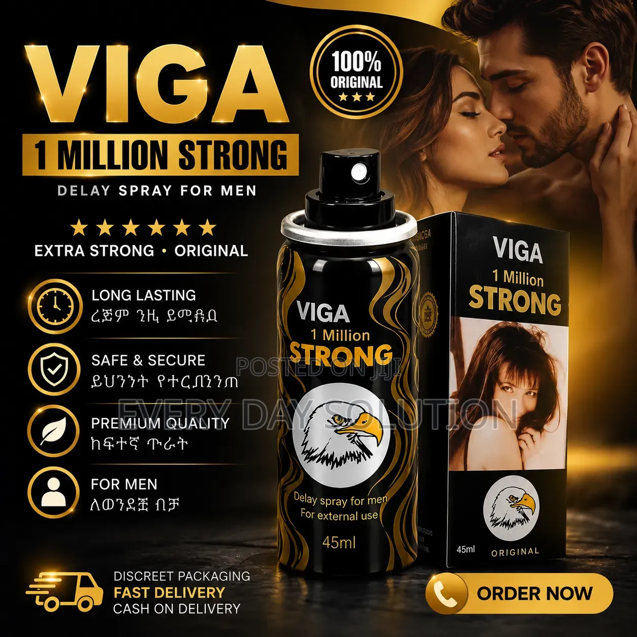 VIGA 1 Million Strong Spray – ለስንፈተ ወሲብ የወንዶች ስፕሬይ