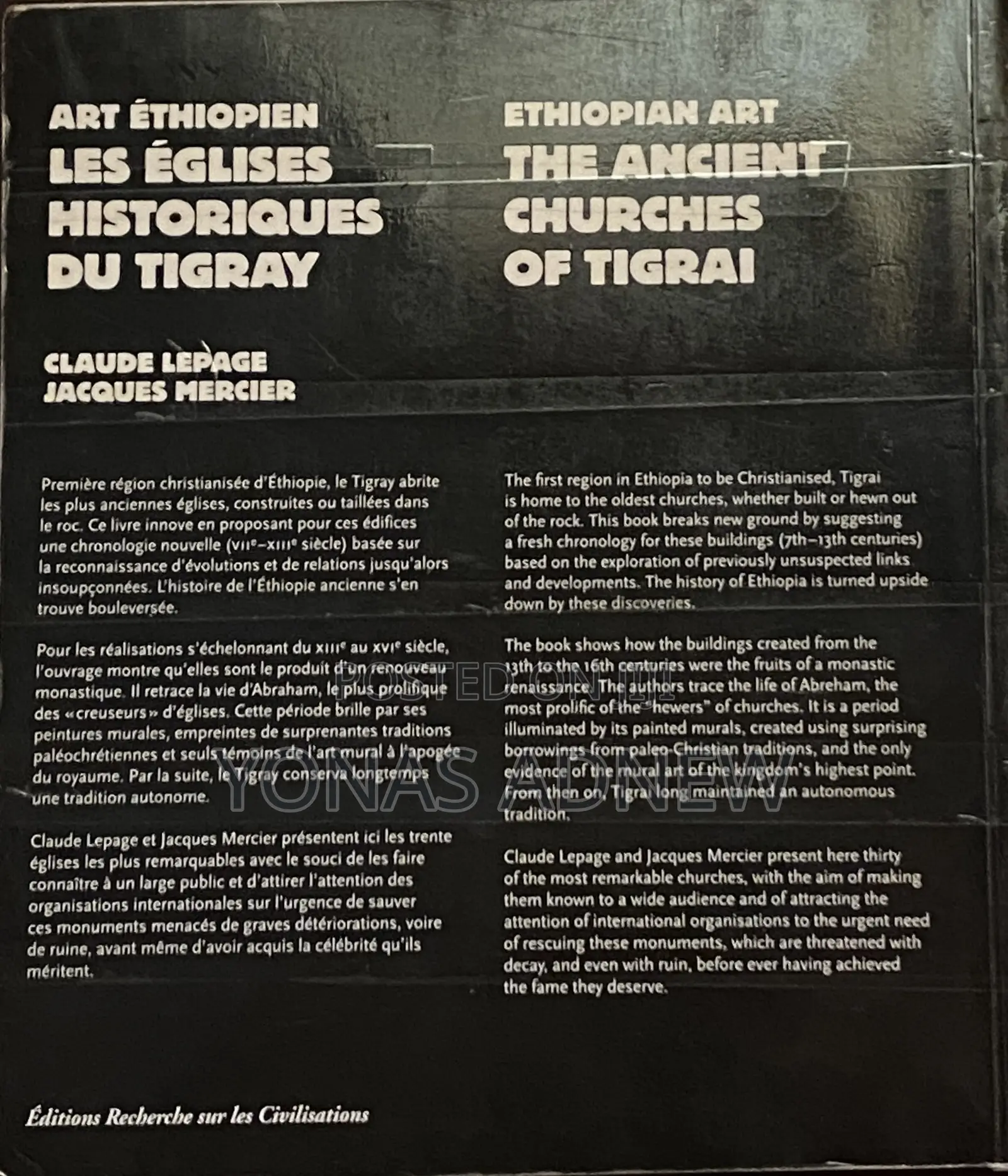 Ethiopian Art the Angient Churches of Tigrai